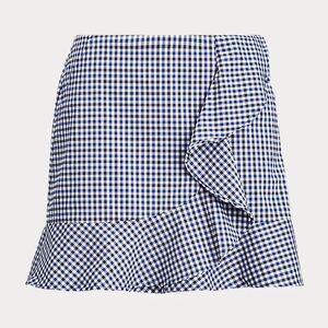 RALPH LAUREN Flounce Gingham Golf Skort Size 8 NWOT